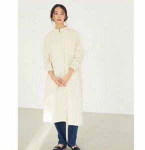 CRAFT STANDARD BOUTIQUE★バンドカラーネック　コーデュロイ　ワンピース