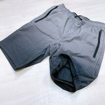 S289 ★美品★ Gap Fit キッズ ハーフパンツ 人気 グレー 万能 スポーティチックスタイル ポケット ファスナー ウエストゴム 裏メッシュ_画像6