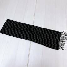 S345 St.BRIGE メンズ マフラー フェミニン ネイビー ストライプ 上品 人気 クラシカルチック 縦糸/絹100％ 横糸/カシミヤ100％_画像2