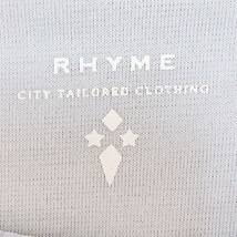 S375 ★美品★ RHYME レディース カットソー 半袖 ゆるふわ M 無地 上品 フリル エレガントガーリー シースルー 裏地有 水色 薄手 ブラウス_画像8