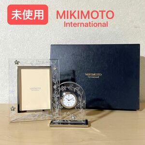 《未使用》MIKIMOTO クオーツクロック フォトフレーム