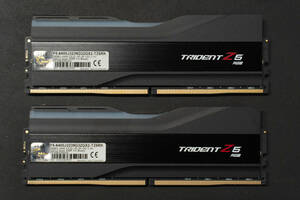 G.SKILL Trident Z5 RGB F5-6400J3239G32GX2-TZ5RK [DDR5メモリ 32GB 2枚組] DDR5-6400 CL32-39-39-102 RGB付き