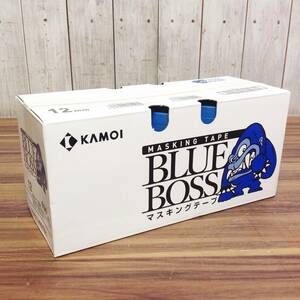 【WH-8447】新品未開封品 KAMOI カモイ マスキングテープ BLUE BOSS 12ｍｍ×18ｍ×100巻