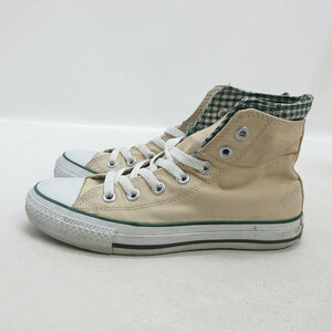 k■【23cm】コンバース/CONVERSE ALL STAR HI オールスター キャンバススニーカーHI/裏チェック/LADIES■50【中古】