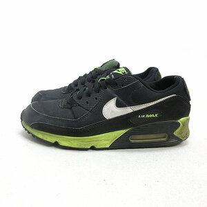 y■【27.5cm】ナイキ/NIKEエア マックス90 AIRMAX90ランニングシューズ■黒MENS/8【中古】