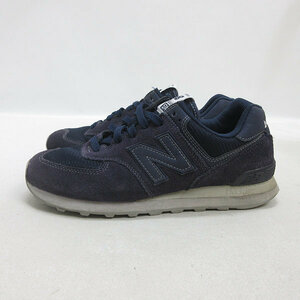 z■【26.5cm】ニューバランス/New Balance ML574 スエードスニーカー/紺/men's/69【中古】■