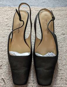 GINZA kanematsu low heel 24.5 used beautiful goods 