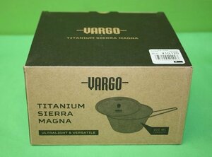 未使用 VARGO チタニウムシェラカップ マグナ T-310 900ml 収納袋付き クッカー チタン アウトドア キャンプ