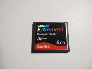 4GB　SanDisk　extreme3　CFカード　フォーマット済み　メモリーカード コンパクトフラッシュカード