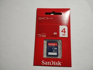 未使用品・未開封品　SDHCカード SanDisk　4GB　SDカード　メモリーカード