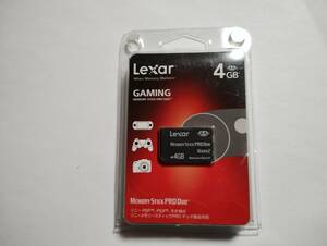  unused goods * unopened goods memory stick pro duo Lexar 4GB memory stick Pro Duo 