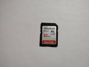 32GB　SDHCカード　SanDisk ultra plus　フォーマット済み　SDカード　メモリーカード