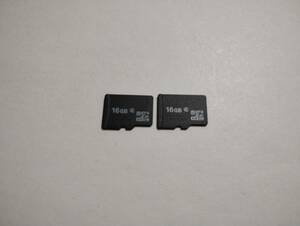 2枚セット　16GB　microSDHCカード　class2 フォーマット済み　microSDカード　メモリーカード