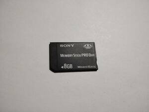 8GB　SONY フォーマット済み　メモリースティックプロデュオ　memory stick pro duo