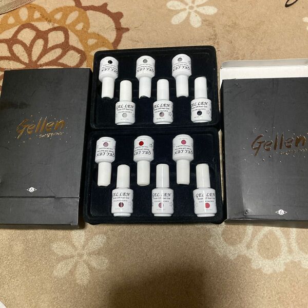 GELLEN ジェレン　8ml×6 ヌードベージュ透心瓶　カラージェルセット 6色セット　8ml UV・LED (6本入り2箱)