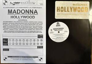 美盤　MADONNA　マドンナ　Hollywood　UK 貴重盤 12” シングル レコード 　: 　SAM00824　：　Oakenfold　Deepsky　Stuart Price