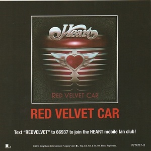 HEART　ハート　Red Velvet Car　US製 LEGACY RECORDINGS 宣伝カード 