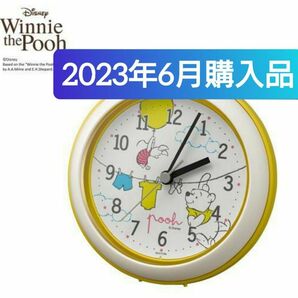 【新品未使用(^^)♪】リズム工業 掛け置き兼用時計 Φ11.8x4.8cm くまのプーさん お風呂で使える強化防滴・防塵仕様