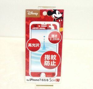 DISNEY(ディズニー：PGA)　iPhone7/6s/6専用 SENSAI 指紋防止フィルム　ミッキーマウス　951263-171C