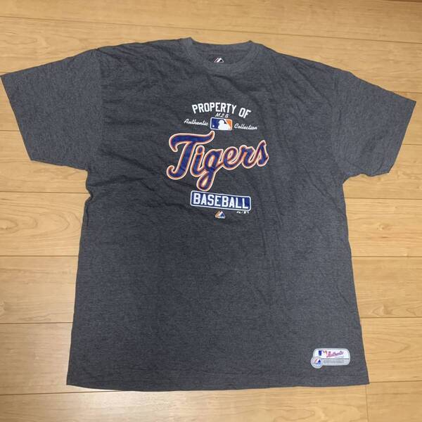 ビッグサイズmajesticマジェスティックMLBデトロイトタイガースTシャツ3XL