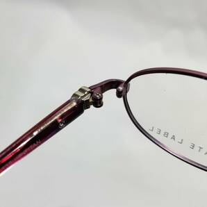 未使用 眼鏡 メガネフレーム PRIVATE LABEL チタン 金属フレーム オーバル型 フルリム 男性 女性 メンズ レディース 48口16-135 G-16の画像7