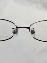 未使用 眼鏡 メガネフレーム PRIVATE LABEL チタン 金属フレーム オーバル型 フルリム 男性 女性 メンズ レディース 48口16-135 G-16_画像6