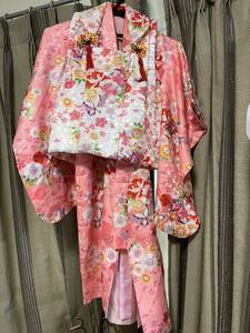  The Seven-Five-Three Festival kimono girl kimono thousand cloth set 
