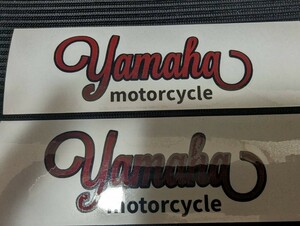 * Yamaha original emblem sticker bar gun ti& black *