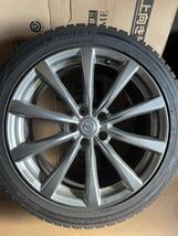 V36 スカイライン クーペ 純正 245/45R19 DUNLOP WINTER MAXX WM02 2018年 19インチ 9J 114.3 5H スタッドレス エルグランド フーガ 4本_画像3