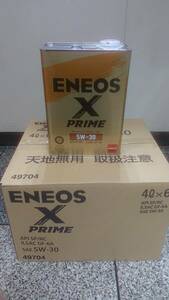 【送料込28,800円】１００％合成油 ”ＥＮＥＯＳ Ｘ ＰＲＩＭＥ ＳＰ/ＲＣ ５W-３０” ４Ｌ×６缶