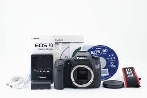 [Rank:AB] Canon EOS 70D Body SLR Digital Camera ボディ AF一眼レフ デジタルカメラ / キヤノン APS-C 通電,シャッターOK ほぼ美品 #8211