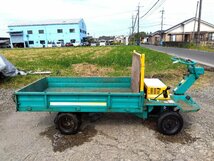 ◆売切り◆築水キャニコム 運搬車 ELS642 ガソリン エンジン 最大作業能力600kg 荷台 搬送 乗用 2WD 中古 宮崎発 農機good_画像7