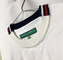 0400 TOMMY HILFIGER GOLF トミーヒルフィガー ゴルフ フラッグ編地 クルーネックニット セーター スウェット Mサイズ_画像5