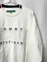 0400 TOMMY HILFIGER GOLF トミーヒルフィガー ゴルフ フラッグ編地 クルーネックニット セーター スウェット Mサイズ_画像2