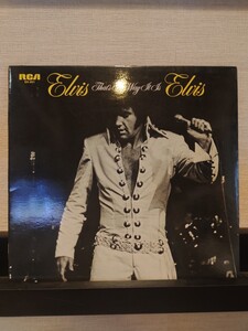 エルヴィス・プレスリー/エルヴィス・オン・ステージ　Elvis Presley/That's The Way It Is/歌詞カード有