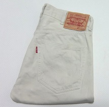 トルコ製 LEVI'S LVC 519 ピケ パンツ オフホワイト W30 ジッパーフライ リーバイス 51860-0010_画像1