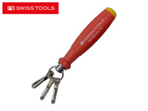 PB SWISS TOOLS（ピービースイスツールズ）スイスグリップ キーホルダー,レッド/イエロー,スモール,ドライバー