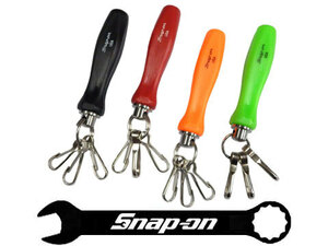 Snap-on（スナップオン）ハードグリップ 樹脂 旧型 グリップ キーホルダー オレンジ