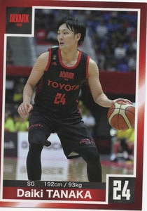 Bリーグ アルバルク東京 会場 ファンクラブ来場特典 トレーディングカード 2018-19 033 田中 大貴