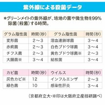 送料無料　車載用 空気除菌脱臭器 グリーンメイトミニ KT-AOZ-02　感染 予防 空気 除菌 ウイルス 脱臭 風邪 自動車 カビ ニオイ　807504_画像7