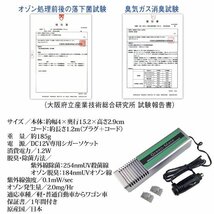 送料無料　車載用 空気除菌脱臭器 グリーンメイトミニ KT-AOZ-02　感染 予防 空気 除菌 ウイルス 脱臭 風邪 自動車 カビ ニオイ　807504_画像10