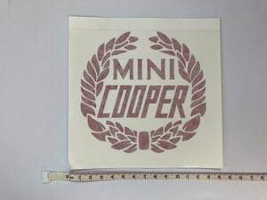 MINI COOPER ミニクーパー カッティング ステッカー レッド
