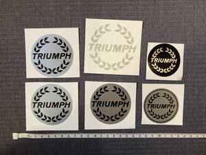 TRIUMPH トライアンフ ステッカー デカール 6枚セット