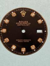 ロレックス デイトジャス1601カスタムパーツ　10ポイントダイヤ　ゴールドインデックス　以前正規品に装着_画像1