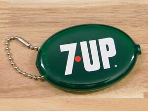 送料￥120【 7UP・セブンアップ】※《ラバーコインケース・グリーン》　 小銭入れ　アメリカン雑貨