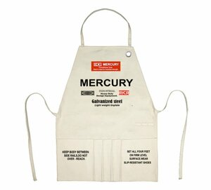 ◆送料無料◆【MERCURY・マーキュリー】※《ビンテージエプロン ／アイボリー 生成り》　アメリカン雑貨　ガレージ　ＤＩＹ