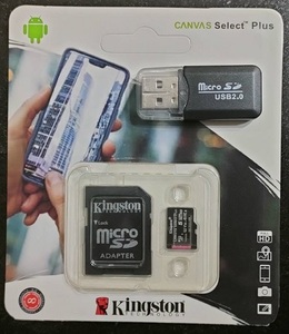 ●新品microSDカード●KINGSTON 512GB おまけUSBアダプター付！CANVAS SELECT PLUS　キングストン