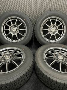 195/65R15 GOODYEAR/ICENAVI 7 21年製 D.D.S. 15インチ 6J＋50 114.3 5H スタッドレス 4本 グッドイヤー ノア ヴォクシー (2-B449)