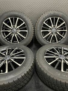 195/65R15 GOODYEAR/ICENAVI 6 19年製 SMACK 15インチ 6J＋53 114.3 5H スタッドレス 4本 グッドイヤー ブラポリ ノア ヴォクシー (8-B551)