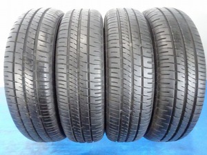 ダンロップ ENASAVE EC204 155/65R14 75S★8.5-9分山 2022年 4本価格 ノーマル 【福島発 送料無料】FUK-D12215★軽自動車等